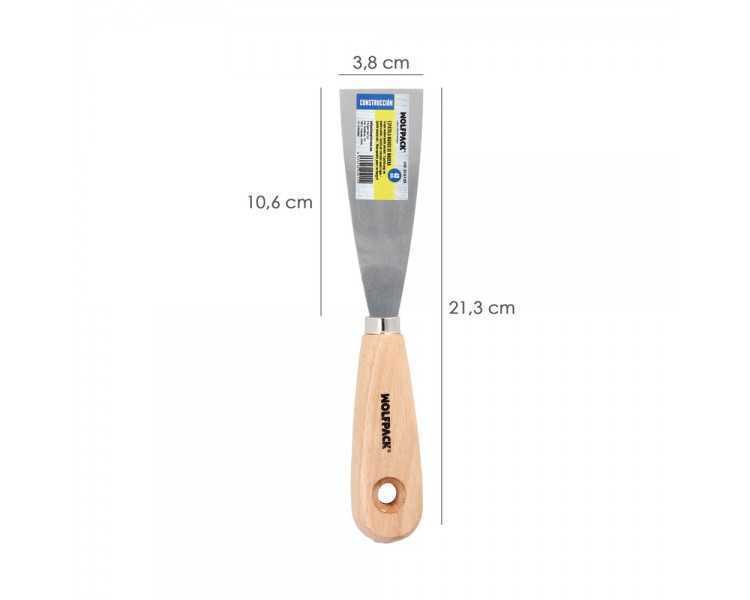 Espatula Mango Madera Hoja Acero 40 mm. Espatula Yeso, Espatula Pintor, Espatula Masillas, Espatula Pladur, etc.