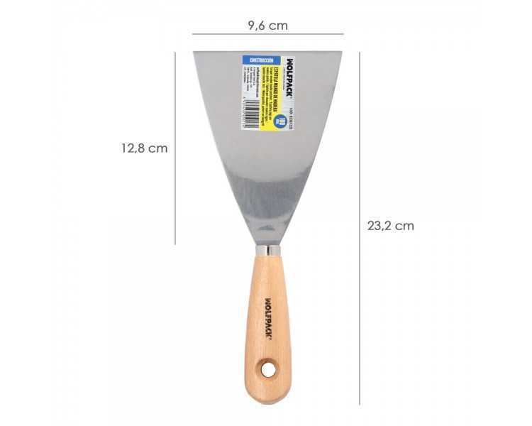 Espatula Mango Madera Hoja Acero 100 mm. Espatula Yeso, Espatula Pintor, Espatula Masillas, Espatula Pladur, etc.