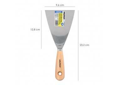 Espatula Mango Madera Hoja Acero 100 mm. Espatula Yeso, Espatula Pintor, Espatula Masillas, Espatula Pladur, etc.