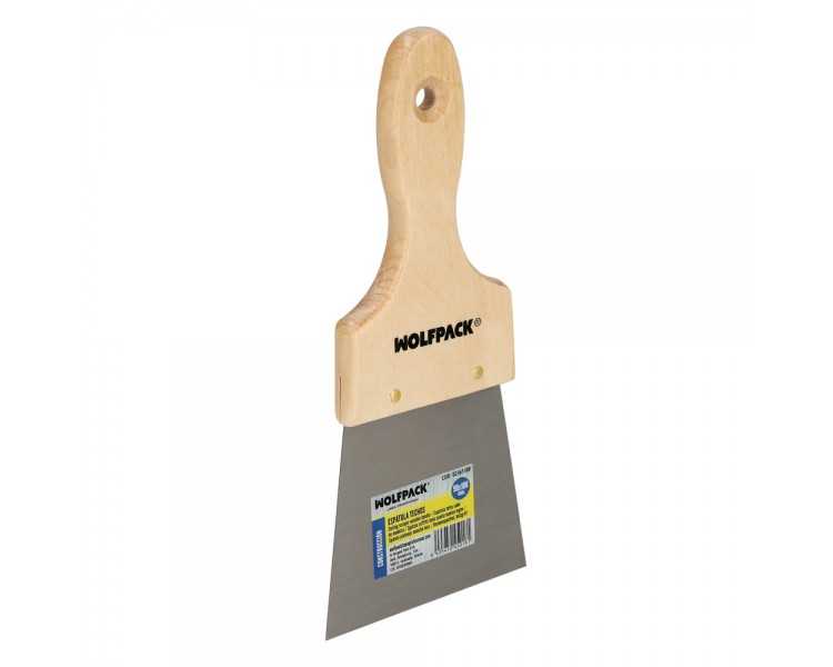 Espatula Techos Mango Madera Hoja Acero 90 x 100 mm. Espatula Yeso, Espatula Pintor, Espatula Masillas, Espatula Pladur, etc.