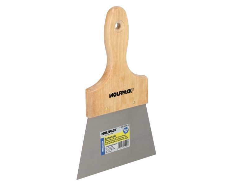 Espatula Techos Mango Madera Hoja Acero 90 x 140 mm. Espatula Yeso, Espatula Pintor, Espatula Masillas, Espatula Pladur, etc.