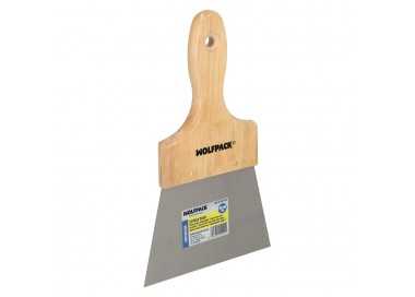 Espatula Techos Mango Madera Hoja Acero 90 x 140 mm. Espatula Yeso, Espatula Pintor, Espatula Masillas, Espatula Pladur, etc.