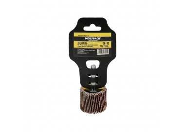 Abanico Lija Grano 40 Medida Ø 30 x 25 mm. Disco Abrasivo Laminas, Ruedas Mil Hojas, Ruedas Abrasivas,Lijado,Desbaste,Pulir