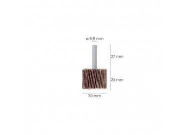 Abanico Lija Grano 80 Medida Ø 30 x 25 mm. Disco Abrasivo Laminas, Ruedas Mil Hojas, Ruedas Abrasivas,Lijado,Desbaste,Pulir