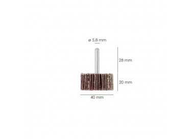 Abanico Lija Grano 40 Medida Ø 40 x 20 mm. Disco Abrasivo Laminas, Ruedas Mil Hojas, Ruedas Abrasivas,Lijado,Desbaste,Pulir