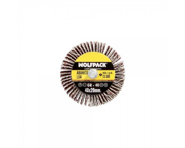 Abanico Lija Grano 40 Medida Ø 40 x 20 mm. Disco Abrasivo Laminas, Ruedas Mil Hojas, Ruedas Abrasivas,Lijado,Desbaste,Pulir