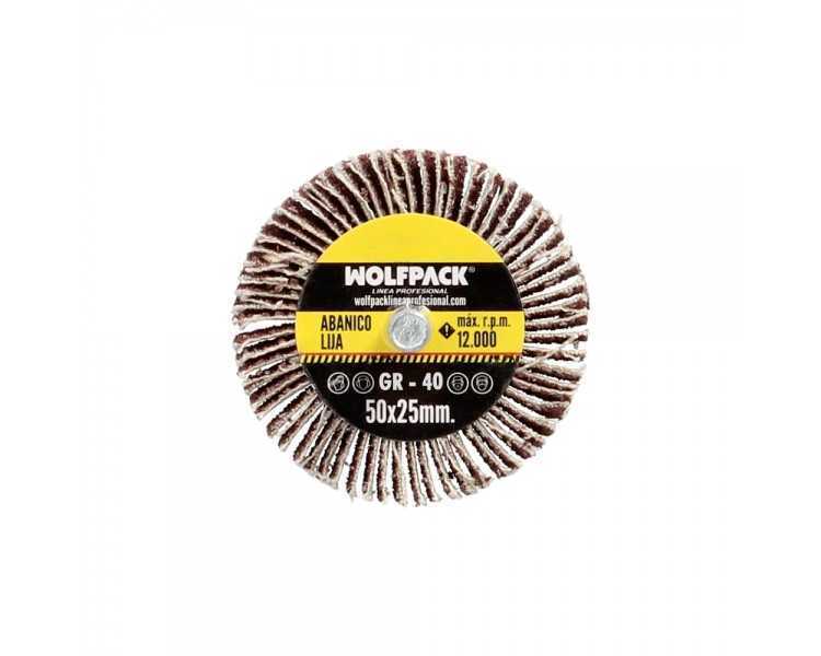 Abanico Lija Grano 40 Medida Ø 50 x 25 mm. Disco Abrasivo Laminas, Ruedas Mil Hojas, Ruedas Abrasivas,Lijado,Desbaste,Pulir