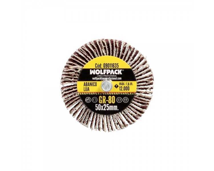 Abanico Lija Grano 80 Medida Ø 50 x 25 mm. Disco Abrasivo Laminas, Ruedas Mil Hojas, Ruedas Abrasivas,Lijado,Desbaste,Pulir