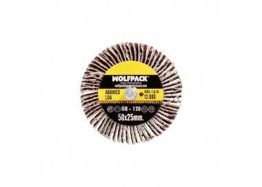 Abanico Lija Grano 120 Medida Ø 50 x 25 mm. Disco Abrasivo Laminas, Ruedas Mil Hojas, Ruedas Abrasivas,Lijado,Desbaste,Pulir