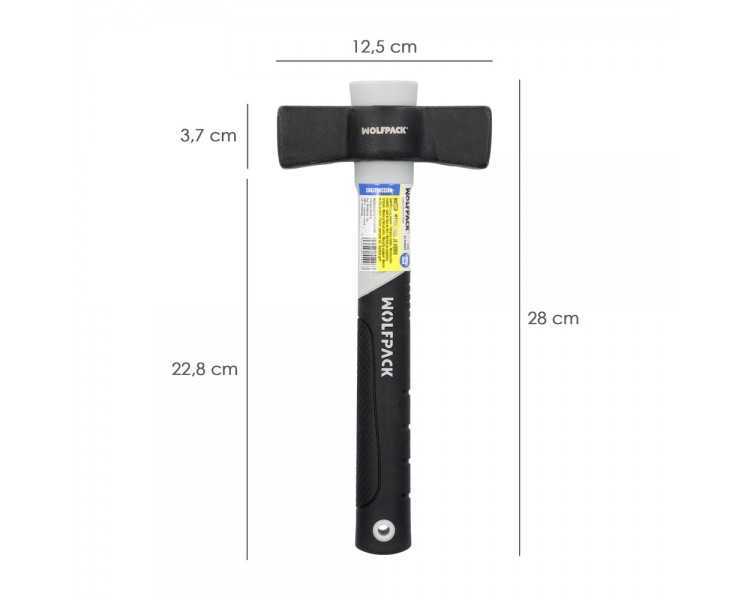 Maceta Mango Fibra Vidrio Mango Fibra Vidrio Con Empuñadura Antideslizante. 1000 Gramos 28 cm.