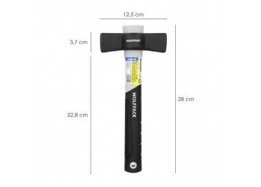 Maceta Mango Fibra Vidrio Mango Fibra Vidrio Con Empuñadura Antideslizante. 1000 Gramos 28 cm.