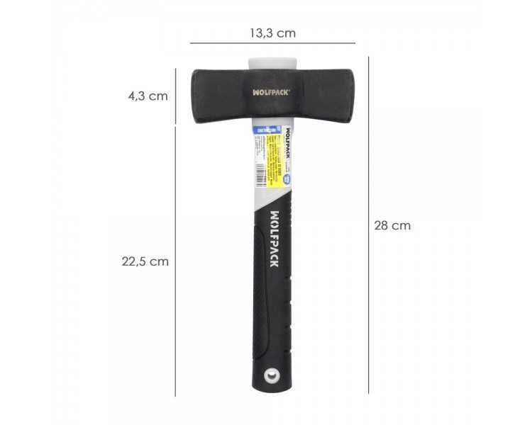 Maceta Mango Fibra Vidrio Mango Fibra Vidrio Con Empuñadura Antideslizante. 1500 Gramos 28 cm.