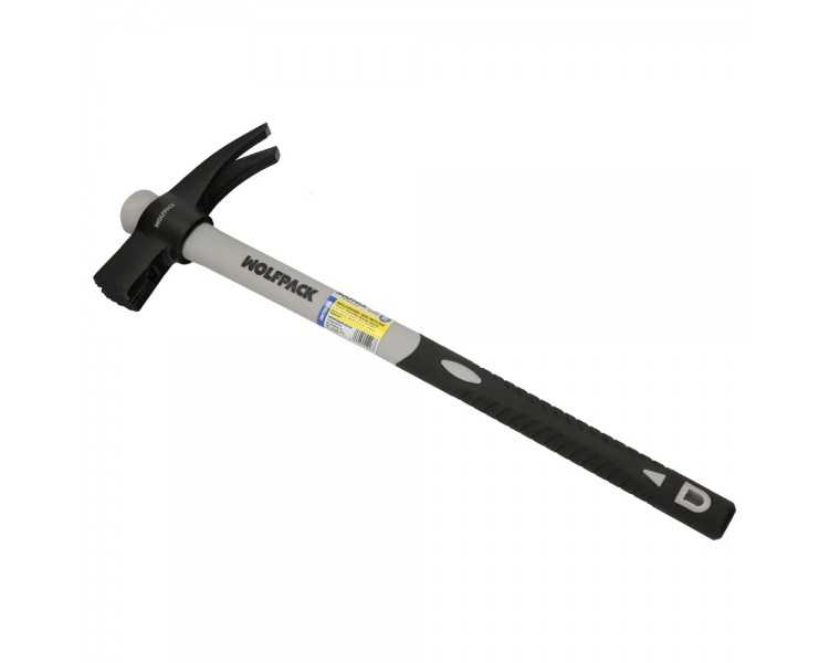 Martillo Encofrador Magentico Fibra Vidrio Mango Fibra Vidrio Con Empuñadura Antideslizante. 700 Gramos 50 cm.