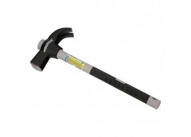 Martillo Uña Mango Fibra Vidrio Mango Fibra Vidrio Con Empuñadura Antideslizante. 600 Gramos 33 cm.