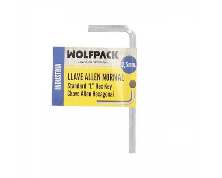 Llave Allen Standar Acero Cromo Vanadio Profesional 2,5 mm. Llave Hexagonal, Llave Allen Taller Mecanica, Llave Allen Bricolaje