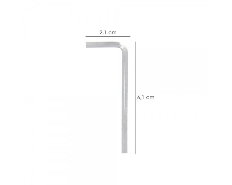 Llave Allen Standar Acero Cromo Vanadio Profesional 3,0 mm. Llave Hexagonal, Llave Allen Taller Mecanica, Llave Allen Bricolaje
