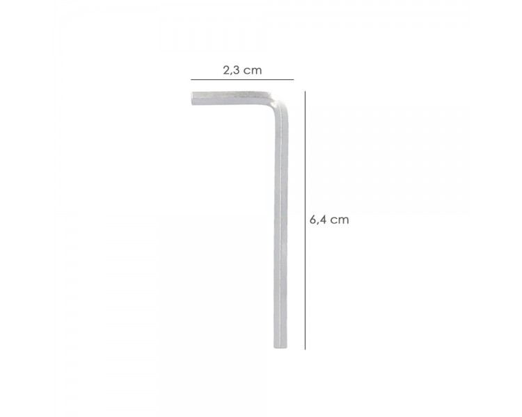 Llave Allen Standar Acero Cromo Vanadio Profesional 3,5 mm. Llave Hexagonal, Llave Allen Taller Mecanica, Llave Allen Bricolaje
