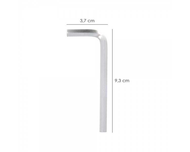 Llave Allen Standar Acero Cromo Vanadio Profesional 6,0 mm. Llave Hexagonal, Llave Allen Taller Mecanica, Llave Allen Bricolaje