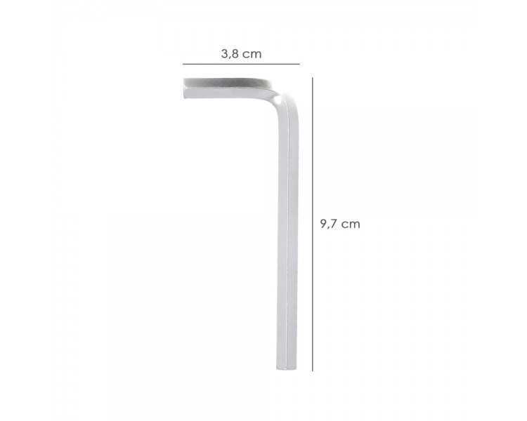 Llave Allen Standar Acero Cromo Vanadio Profesional 7,0 mm. Llave Hexagonal, Llave Allen Taller Mecanica, Llave Allen Bricolaje