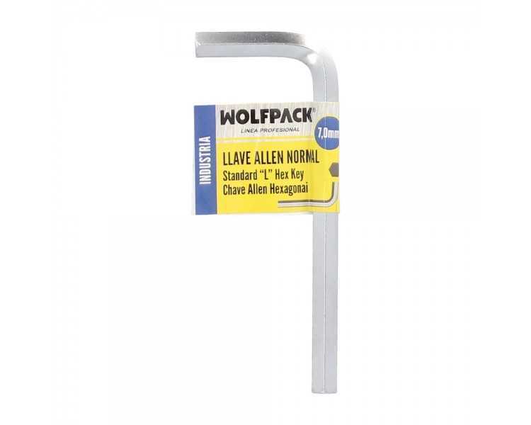 Llave Allen Standar Acero Cromo Vanadio Profesional 7,0 mm. Llave Hexagonal, Llave Allen Taller Mecanica, Llave Allen Bricolaje