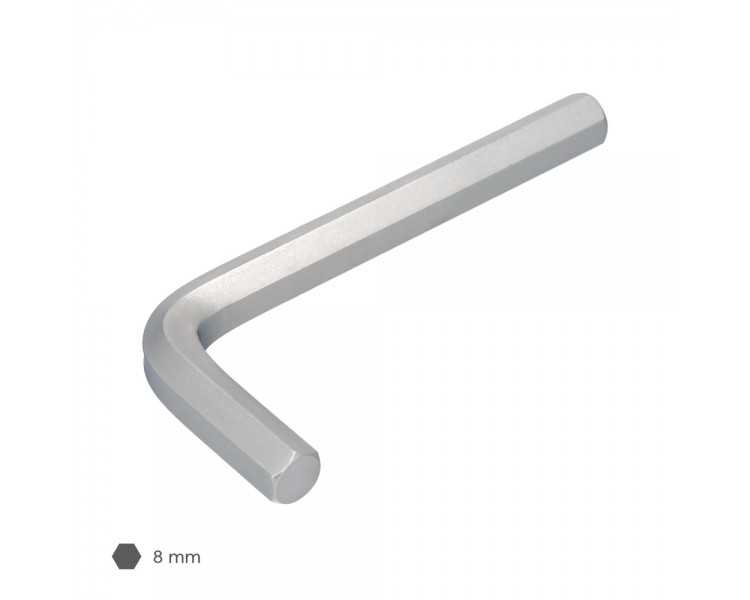 Llave Allen Standar Acero Cromo Vanadio Profesional 8,0 mm. Llave Hexagonal, Llave Allen Taller Mecanica, Llave Allen Bricolaje