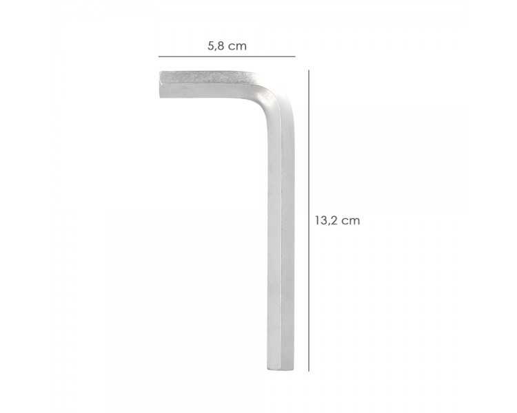 Llave Allen Standar Acero Cromo Vanadio Profesional 12,0 mm. Llave Hexagonal, Llave Allen Taller Mecanica, Llave Allen Bricolaje