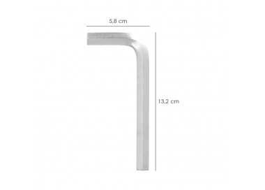 Llave Allen Standar Acero Cromo Vanadio Profesional 12,0 mm. Llave Hexagonal, Llave Allen Taller Mecanica, Llave Allen Bricolaje
