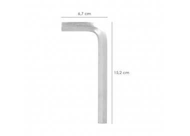 Llave Allen Standar Acero Cromo Vanadio Profesional 14 mm. Llave Hexagonal, Llave Allen Taller Mecanica, Llave Allen Bricolaje