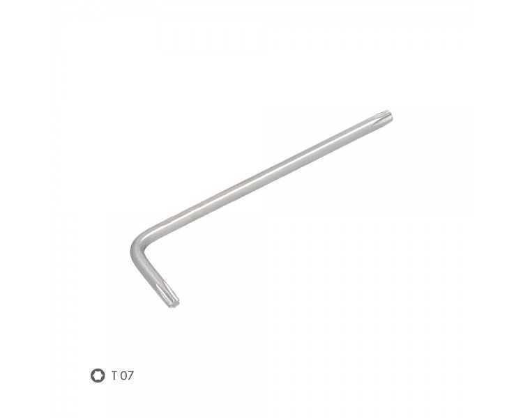 Llave Torx Standar Acero Cromo Vanadio Profesional T07 mm. Llave Estrella, Llave Allen Estrella