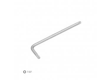 Llave Torx Standar Acero Cromo Vanadio Profesional T07 mm. Llave Estrella, Llave Allen Estrella