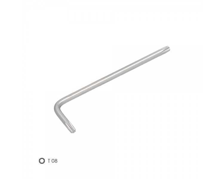 Llave Torx Standar Acero Cromo Vanadio Profesional T08 mm. Llave Estrella, Llave Allen Estrella