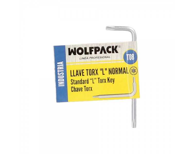 Llave Torx Standar Acero Cromo Vanadio Profesional T08 mm. Llave Estrella, Llave Allen Estrella