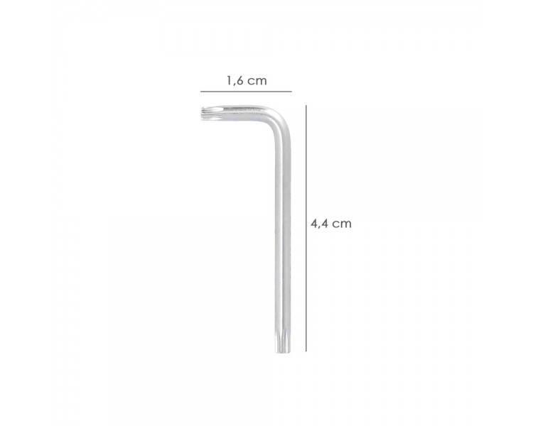 Llave Torx Inviolable Standar Acero Cromo Vanadio Profesional T09 mm. Llave Estrella, Llave Allen Estrella