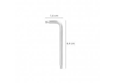 Llave Torx Inviolable Standar Acero Cromo Vanadio Profesional T09 mm. Llave Estrella, Llave Allen Estrella