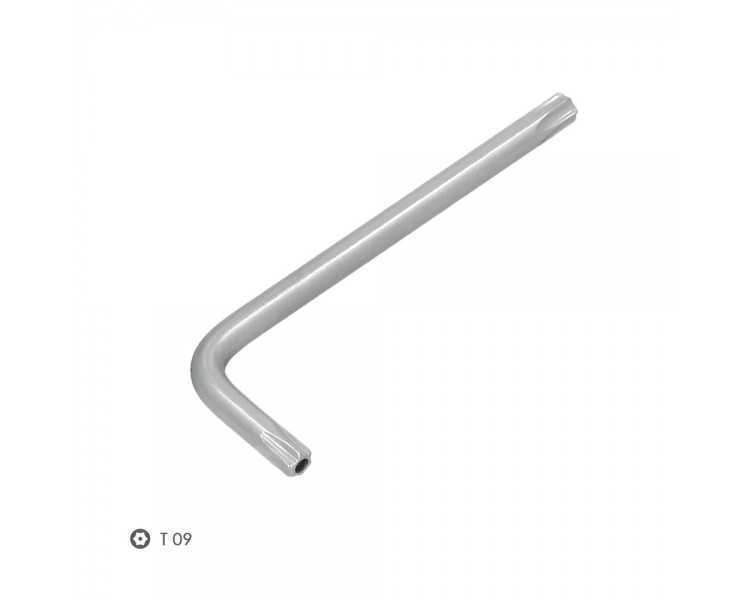 Llave Torx Inviolable Standar Acero Cromo Vanadio Profesional T09 mm. Llave Estrella, Llave Allen Estrella