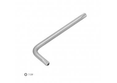 Llave Torx Inviolable Standar Acero Cromo Vanadio Profesional T09 mm. Llave Estrella, Llave Allen Estrella