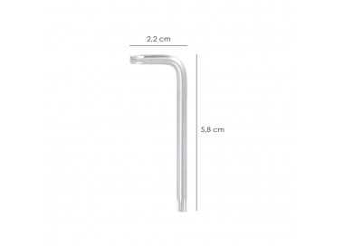 Llave Torx Inviolable Standar Acero Cromo Vanadio Profesional T20 mm. Llave Estrella, Llave Allen Estrella