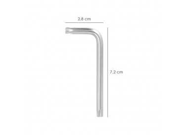 Llave Torx Inviolable Standar Acero Cromo Vanadio Profesional T27 mm. Llave Estrella, Llave Allen Estrella