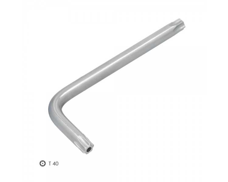 Llave Torx Inviolable Standar Acero Cromo Vanadio Profesional T40 mm. Llave Estrella, Llave Allen Estrella