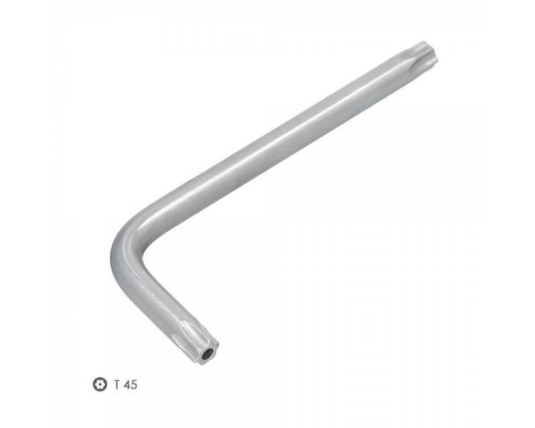Llave Torx Inviolable Standar Acero Cromo Vanadio Profesional T45 mm. Llave Estrella, Llave Allen Estrella