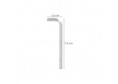 Llave Allen Larga Acero Cromo Vanadio Profesional 1,5 mm. Llave Hexagonal, Llave Allen Taller Mecanica, Llave Allen Bricolaje