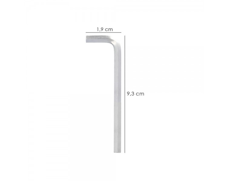 Llave Allen Larga Acero Cromo Vanadio Profesional 3,0 mm. Llave Hexagonal, Llave Allen Taller Mecanica, Llave Allen Bricolaje