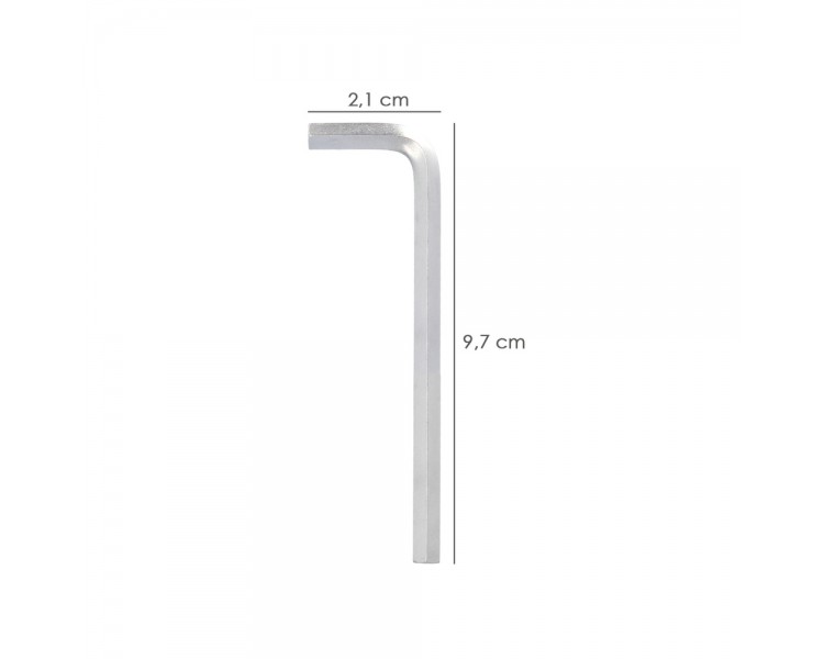 Llave Allen Larga Acero Cromo Vanadio Profesional 3,5 mm. Llave Hexagonal, Llave Allen Taller Mecanica, Llave Allen Bricolaje