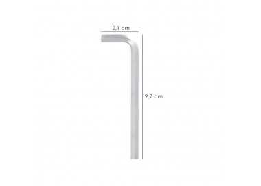 Llave Allen Larga Acero Cromo Vanadio Profesional 3,5 mm. Llave Hexagonal, Llave Allen Taller Mecanica, Llave Allen Bricolaje