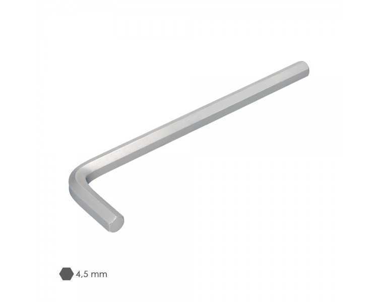 Llave Allen Larga Acero Cromo Vanadio Profesional 4,5 mm. Llave Hexagonal, Llave Allen Taller Mecanica, Llave Allen Bricolaje