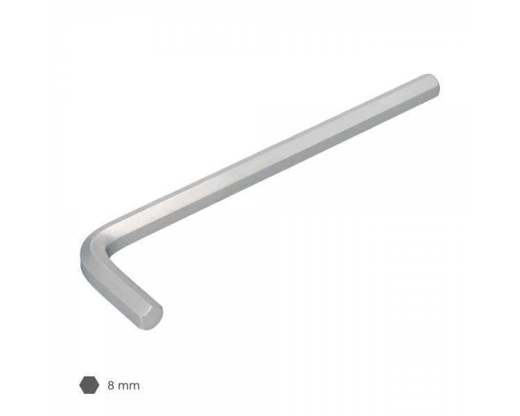 Llave Allen Larga Acero Cromo Vanadio Profesional 8,0 mm. Llave Hexagonal, Llave Allen Taller Mecanica, Llave Allen Bricolaje