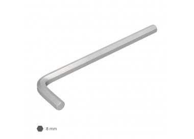 Llave Allen Larga Acero Cromo Vanadio Profesional 8,0 mm. Llave Hexagonal, Llave Allen Taller Mecanica, Llave Allen Bricolaje