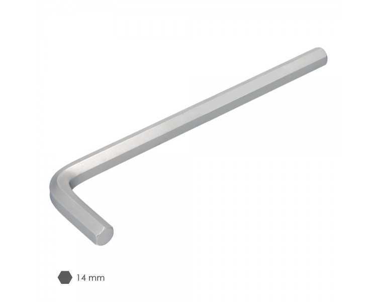 Llave Allen Larga Acero Cromo Vanadio Profesional 14,0 mm. Llave Hexagonal, Llave Allen Taller Mecanica, Llave Allen Bricolaje
