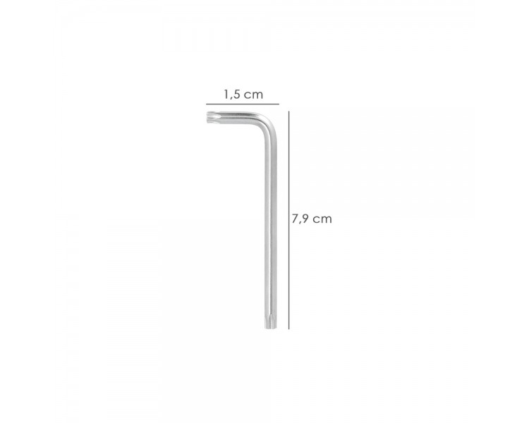 Llave Torx Larga Acero Cromo Vanadio Profesional T06 mm. Llave Estrella, Llave Allen Estrella