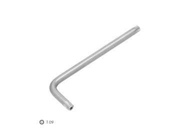 Llave Torx Inviolable Larga Acero Cromo Vanadio Profesional T09 mm. Llave Estrella, Llave Allen Estrella
